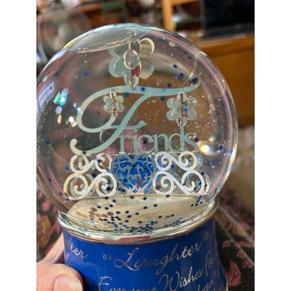Friendship Musical Globe Snow Globe Friends Always - Picture 2 of 6